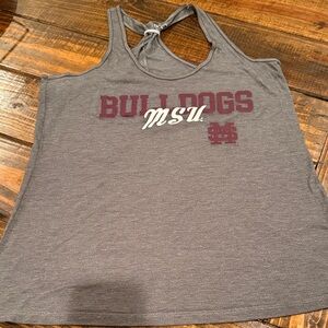 Champion Gray Bulldogs Women's Tank Top. Mississippi State MSU. Large. See pics